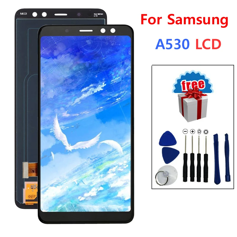 Super AMOLED ЖК дисплей для Samsung Galaxy A530 A8 2018 сенсорный экран с дигитайзером в сборе 5 6