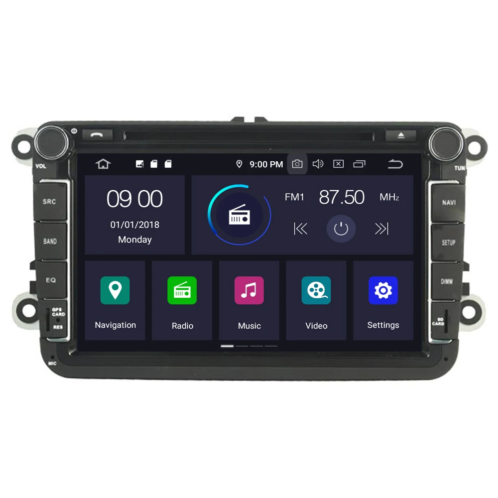 Cheap For VolksWagen For VW EOS 2007-2011 Android 9.0 Auto Accessories Radio DVD GPS Navigator Media Bluetooth Headunit Monitor 1