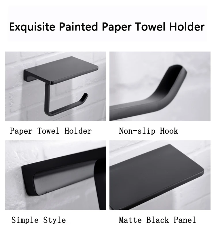 Waterproof Bathroom Paper Holder With Shelf Toilet Paper Rack Tissue Boxes With Storage Shelf