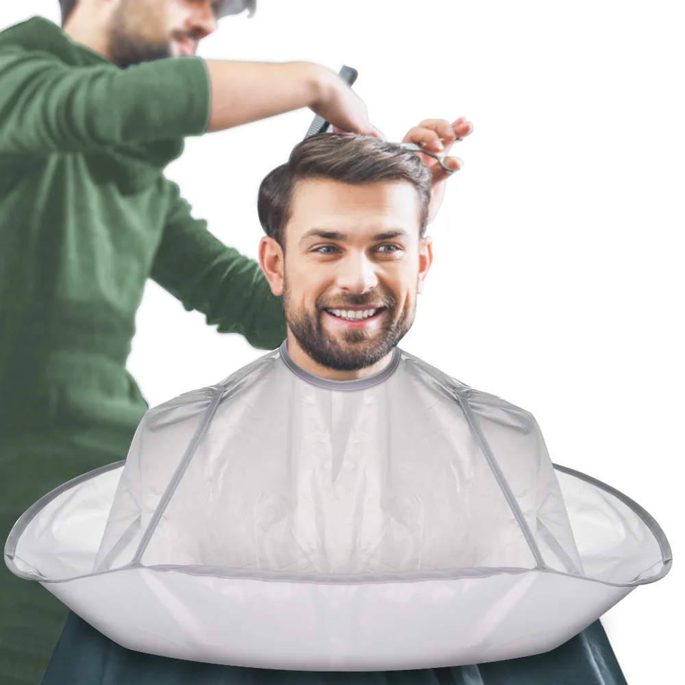 Plegable salón capa de corte de pelo capa pelo bufanda impermeable permanente de corte de pelo recorte cubierta paraguas corte de herramienta