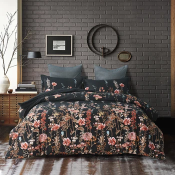 

Printing Flower Series Bed Linen Home Comforter Bedding Set Queen Cases Bedclothes Duvet King Bed Pillow Set Cover Set Cover Bed