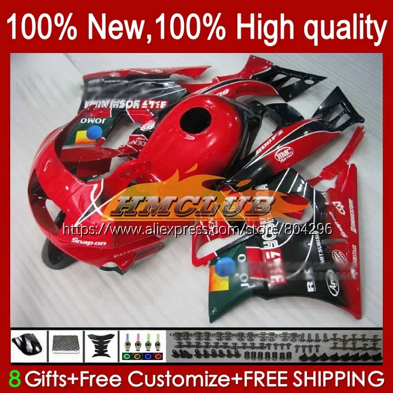 Корпус + резервуар для HONDA CBR600FS CBR600F3 95 96 97 98 Красный Черный 23No.92 CBR 600 CC FS 600F3 CBR600 F3 1995