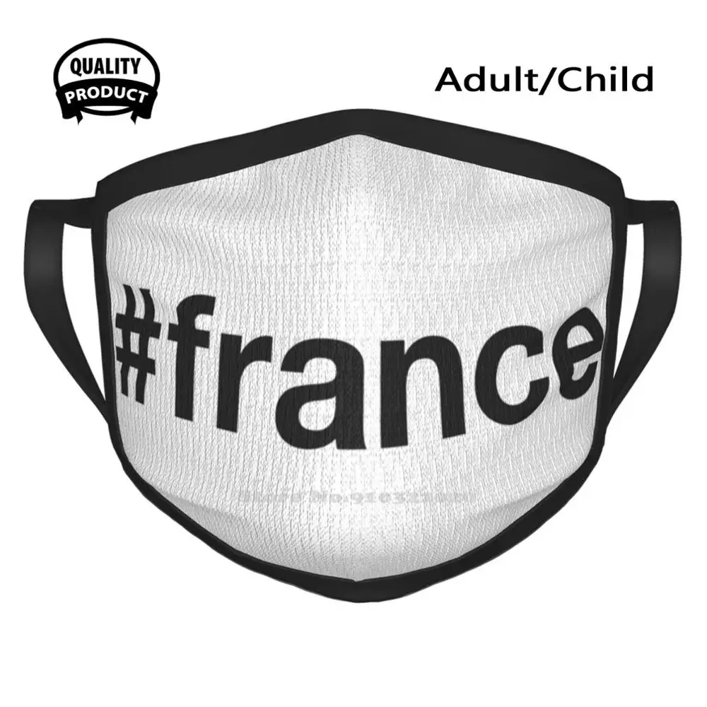 

France Hashtag Mouth Mask Soft Warm Face Masks France French Paris Toulouse Nice Saint Tropez St Etienne Saint Etienne Lens