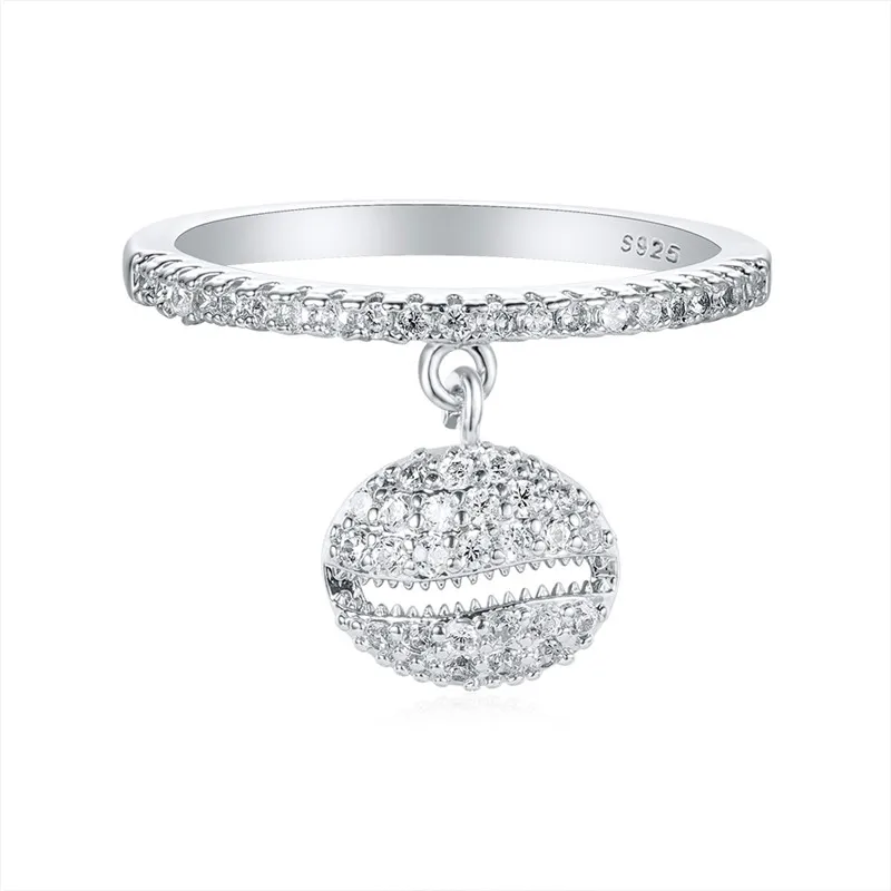 Silver Color Милое женское маленькое кольцо с кристаллами и цирконием, розовое золото, свадебное обручальное кольцо, винтажные обручальные кольца для женщин - Цвет основного камня: Silver Color
