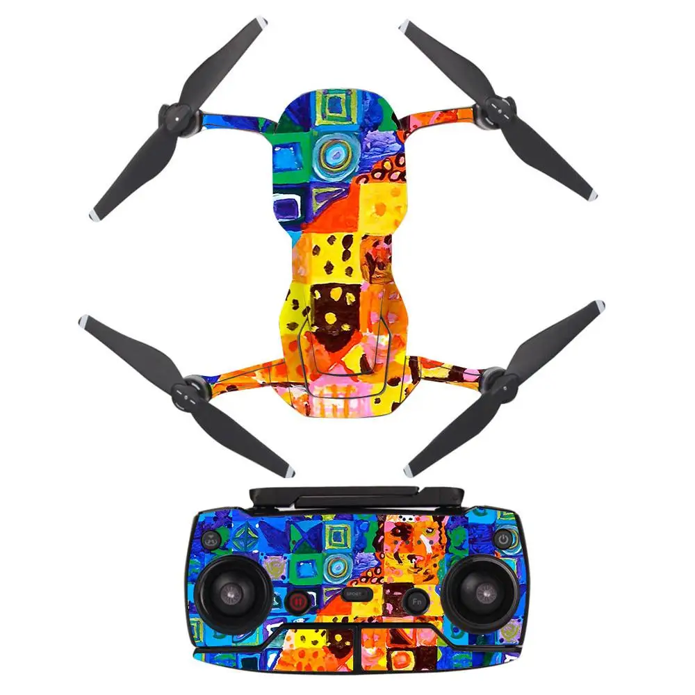 YSDJM-A0152 Пользовательский дизайн ПВХ водонепроницаемый стикер для DJI MAVIC AIR Drone корпус оболочки защиты кожи Квадрокоптер камера Drone кожи стикер s - Цвет: YSDJM-A0152