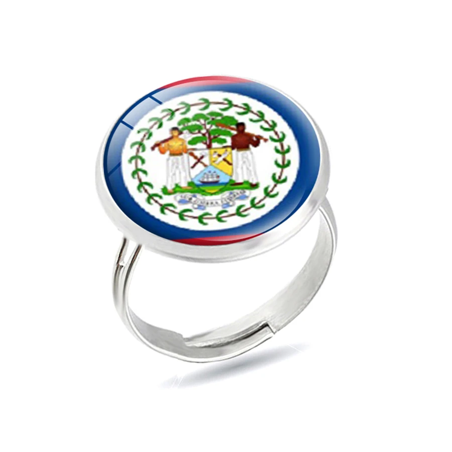 Национальные кольца с флагами Канада Мексика Куба Haiti Панама девиз Бразилия