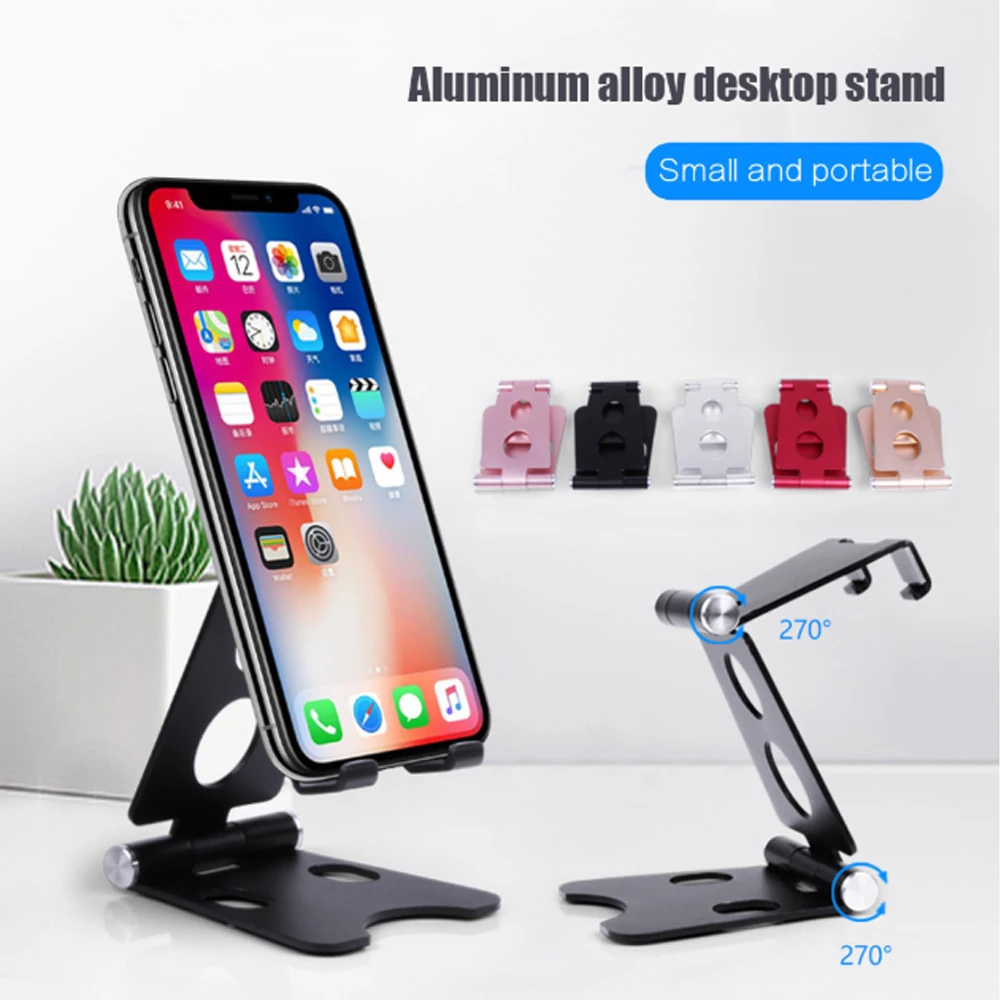 Desktop metal mobile phone holder folding portable for xiaomi 9E Video conferencing online class learning to watch videos | Мобильные
