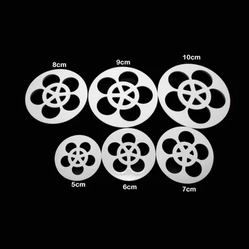 

6PCS/Set Rose Pattern Fondant Cake Mold Plastic Sugar Craft Flower Decorating Cookie Mold Gum Paste Cutter Tool High Quality