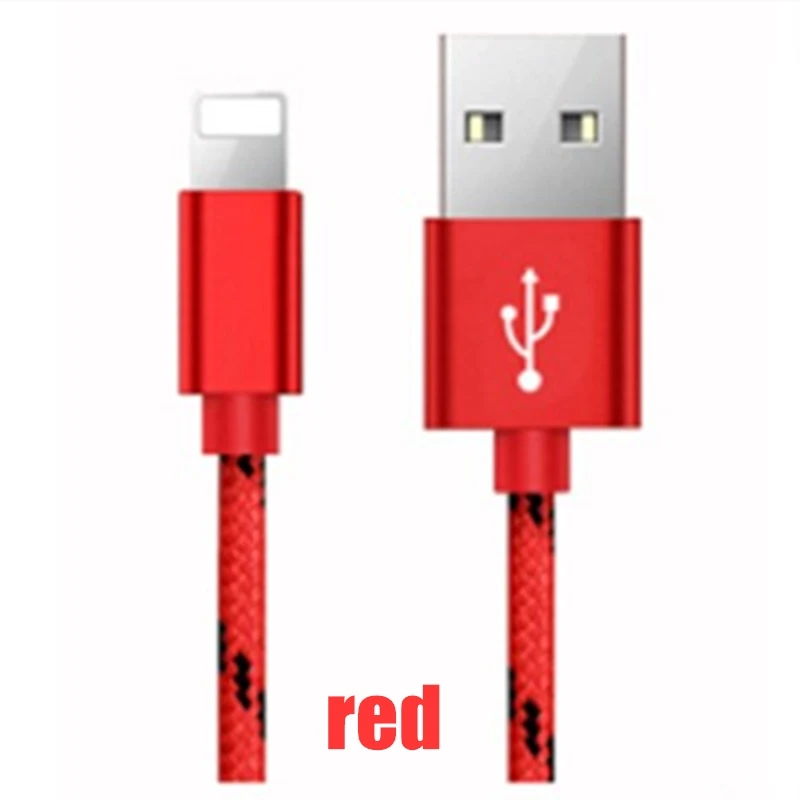 Тип, быстрая зарядка, кабель для передачи данных, USB для iPhone, Android, type C, Micro, IOS, мобильный телефон, быстрая Синхронизация данных, кабель для смартфона - Цвет: red