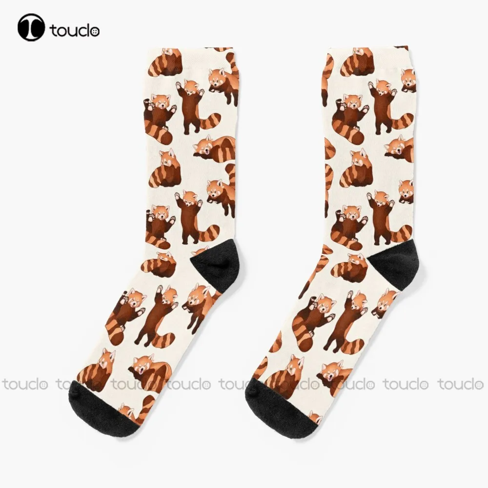 

New Red Panda Pattern Socks Boot Socks For Women Personalized Custom Unisex Adult Socks Popularity Gifts