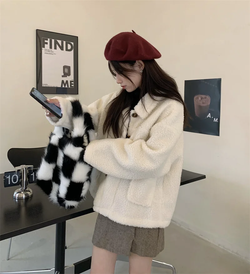 2021 Winter Thicken Warm Jacket Women Casual Fashion Lamb Wool Coat Comfortable Loose Jacket Women cardigan for women