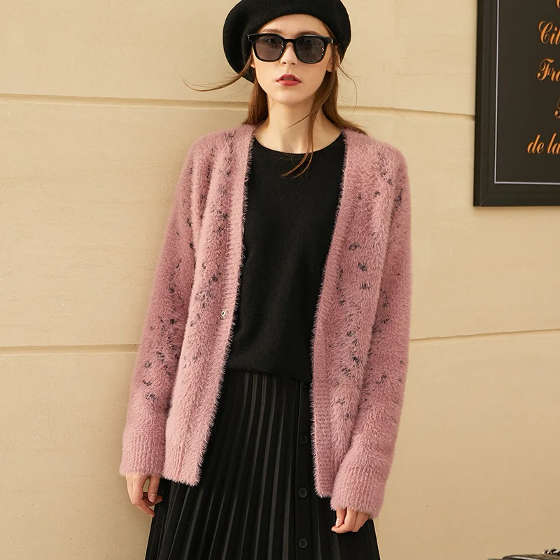 Amii Minimalism Winter Causal Cardigans For Women