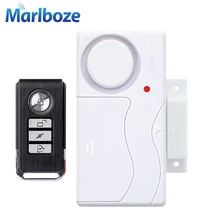Sistema de alarme de proteção doméstica, segurança de entrada de janela e de porta, com controle remoto sem fio ABS, sensor da porta, segurança contra ladrão
