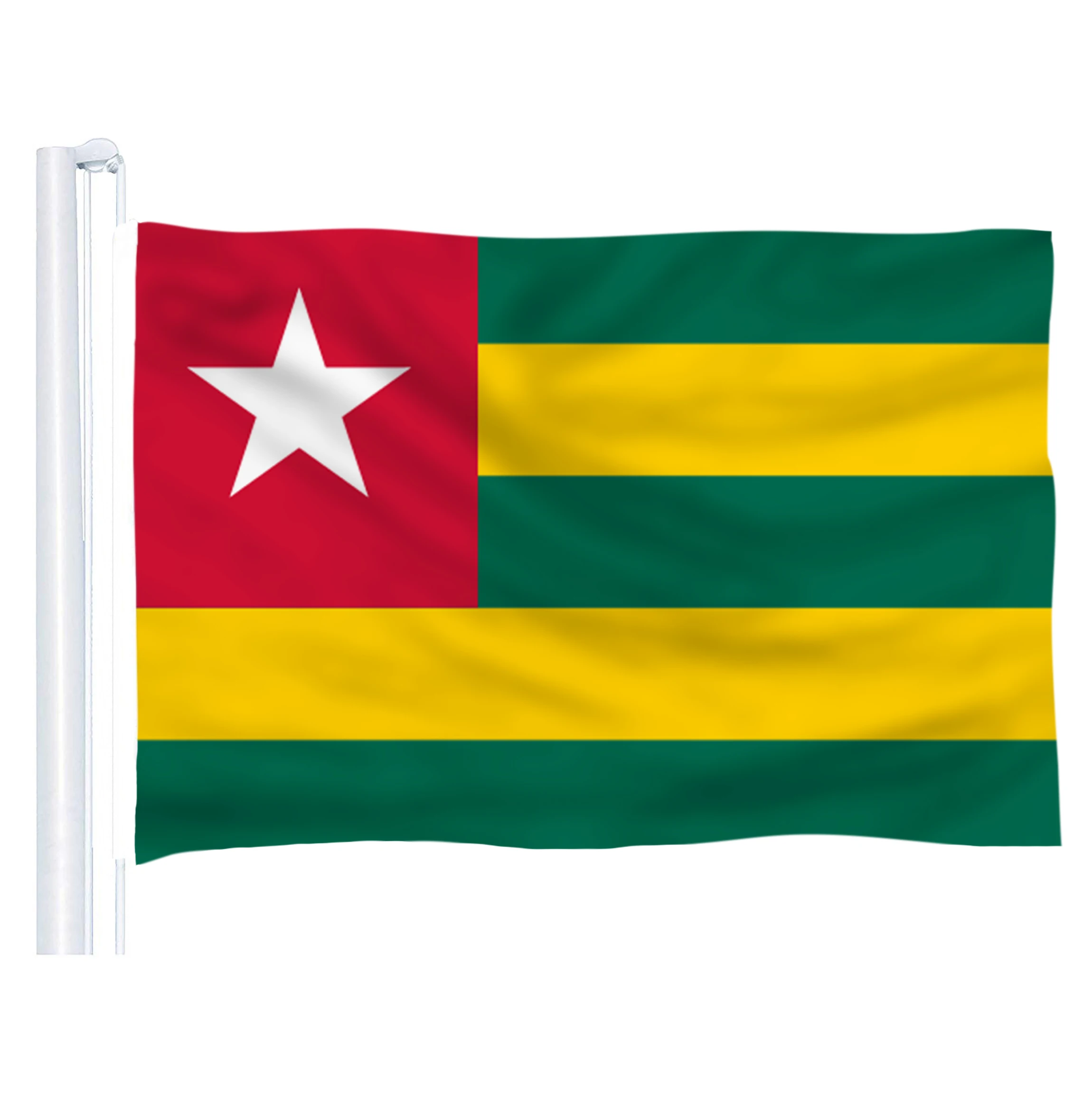 

2016 The Togo Flag Polyester Flag 5*3 FT 150*90 CM High Quality