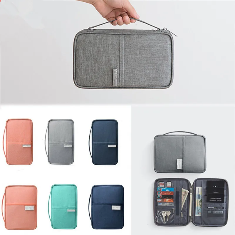2019 семейная Сумочка органайзер для паспорта держатель документов RFID карты
