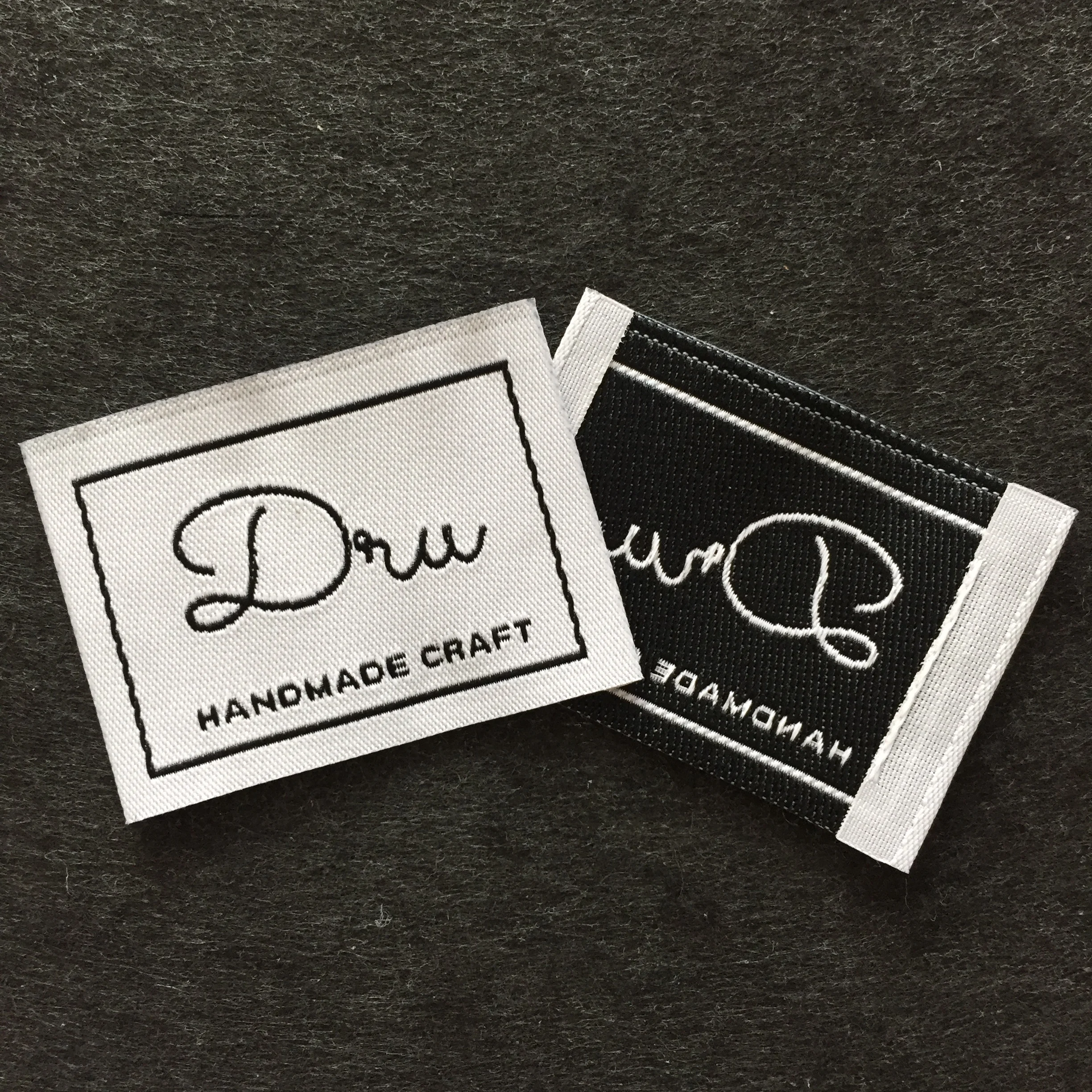 DH015 custom logo brand name woven clothing labels tags customized clothes  garment etiquetas main label tag for clothing labels - AliExpress