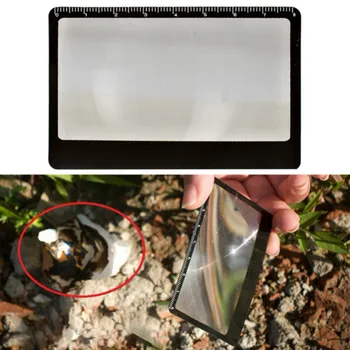 

Outdoor Rectangular Magnifier Magnifying Sheet Card Shape Portable Pocket Solar Igniter Camping Accessories