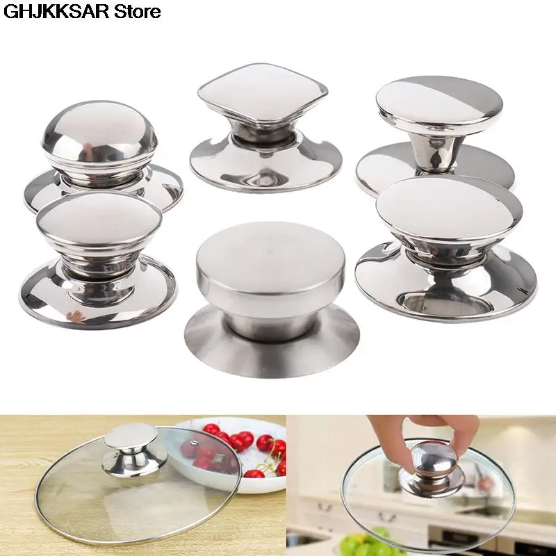 Replacement Pot Pan Lid Hand Grip Knob Handle Cover Pot Handle Kitchen Cookware Kitchen Supplies Silver Color