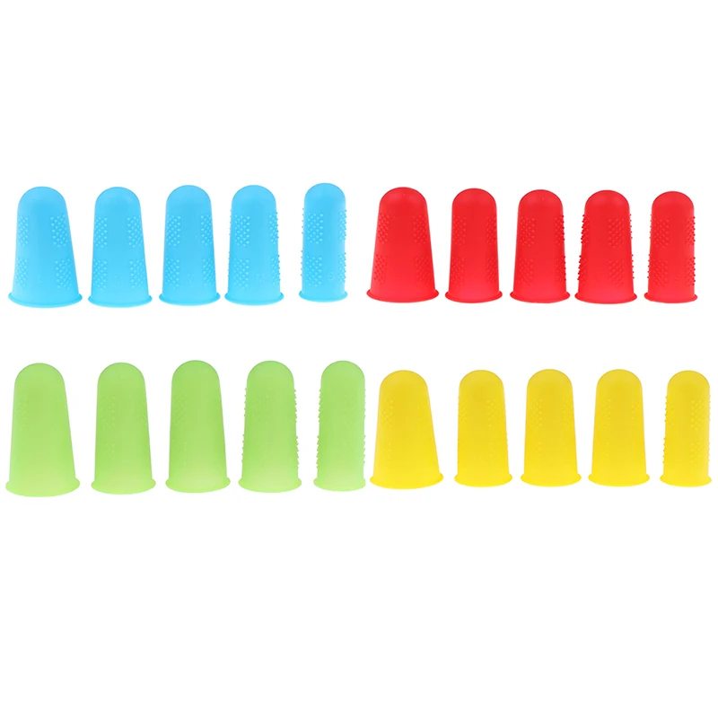 3/5pcs Silicone Finger Protector Sleeve Cover Anti-cut Heat Resistant Anti-slip Fingers Cover For Cooking Kitchen Tools