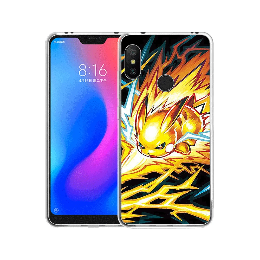 Чехол для телефона для Xiaomi mi CC9 CC9E 9T mi x 2 S, 6, 8, 9, SE A1 A2 5X 6X макс 3 A3 Pro Lite Чехол классный Покемон Пикачу узор