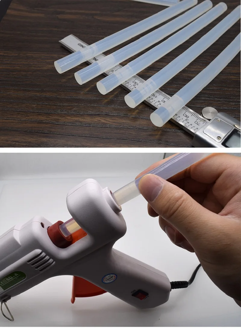 10 шт. 100 мм термоклеевая палочка прозрачная высококлейкая игрушка Сделай своими руками инструмент для ремонта Электрический клеевой