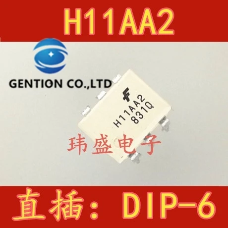 

10PCS H11AA2 H11AA2M DIP-6 photoelectric photoelectric coupling isolator transistor output in stock 100% new and original