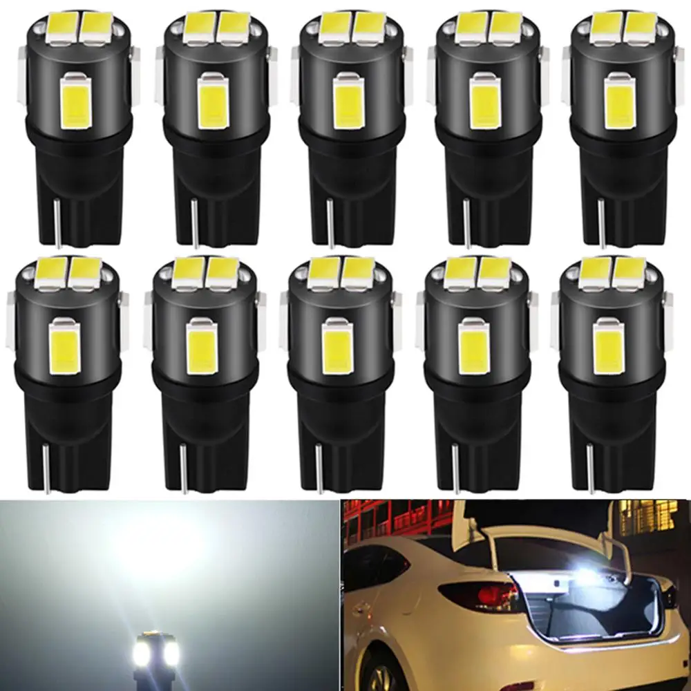 Светодиодная лампа 10x T10 W5W для Nissan Leaf Note Juke Qashqai J10 Teana J32 Primera P12 Pathfinder | Автомобили и