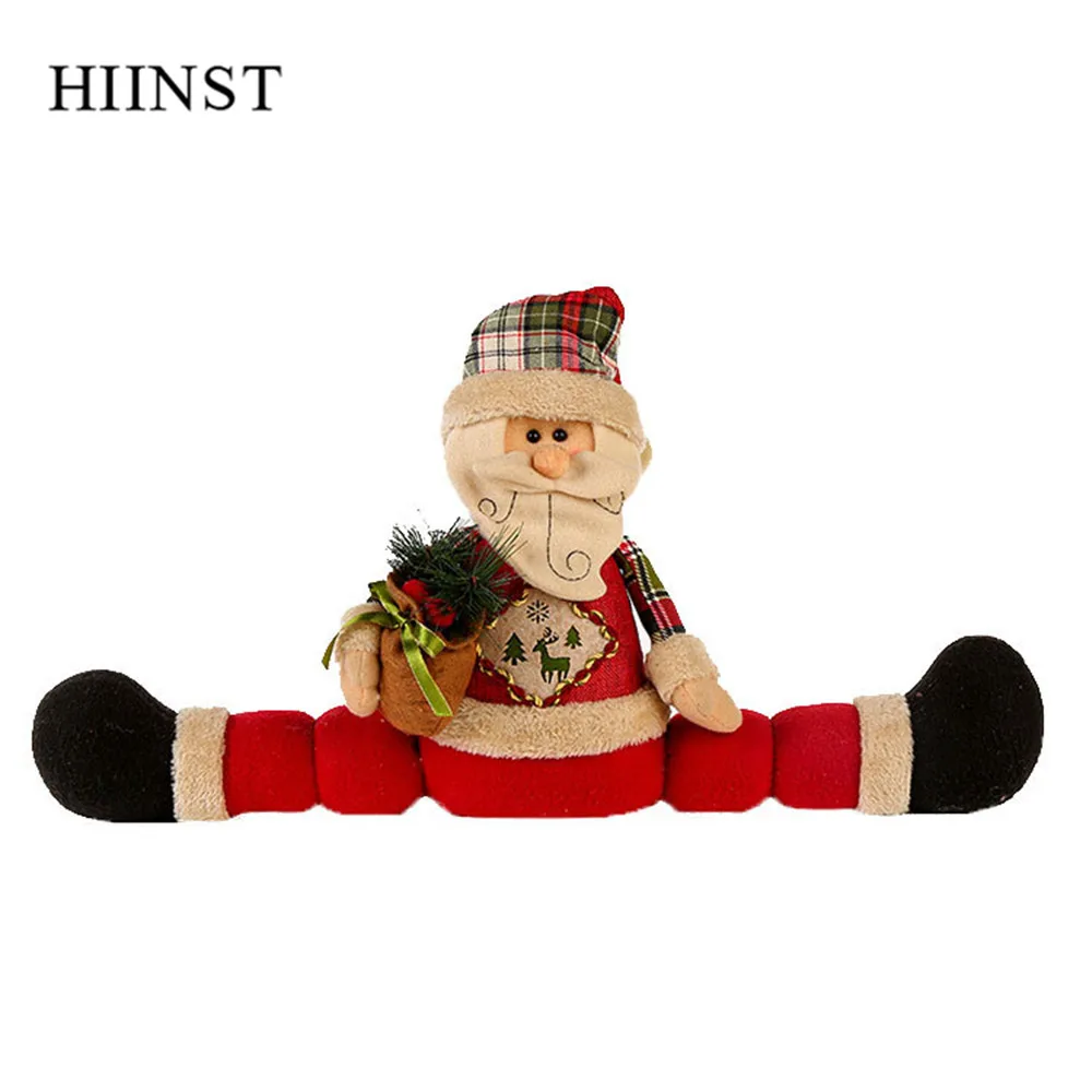 HIINST, Рождественский Декор, детские игрушки, пробка, снеговик, Санта Клаус, большая кукла, орнамент, подвески для детей, подарок, милая хлопковая кукла