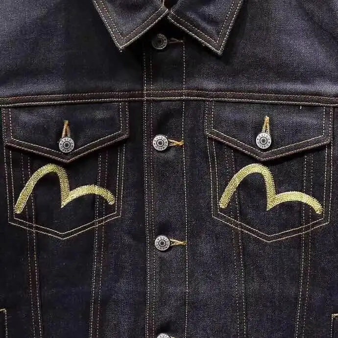 Evisu Новая высококачественная модная теплая дышащая мужская куртка с принтом вышитая мужчины женщины пары ковбойская Одежда Пальто Тренч