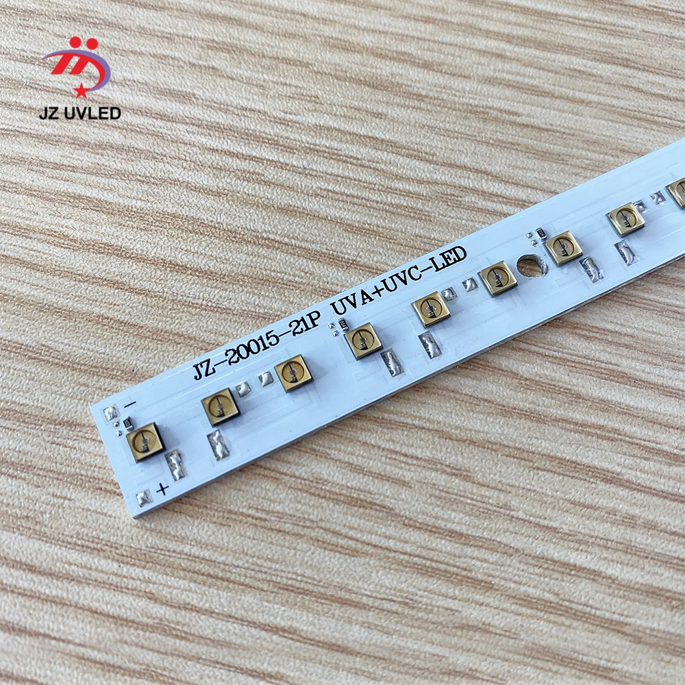 275nm 21 Pcs UVC LED DC 24V for DIY UVC Disinfection lamps With USB power supply board Deep UVC LED violet light sterilization