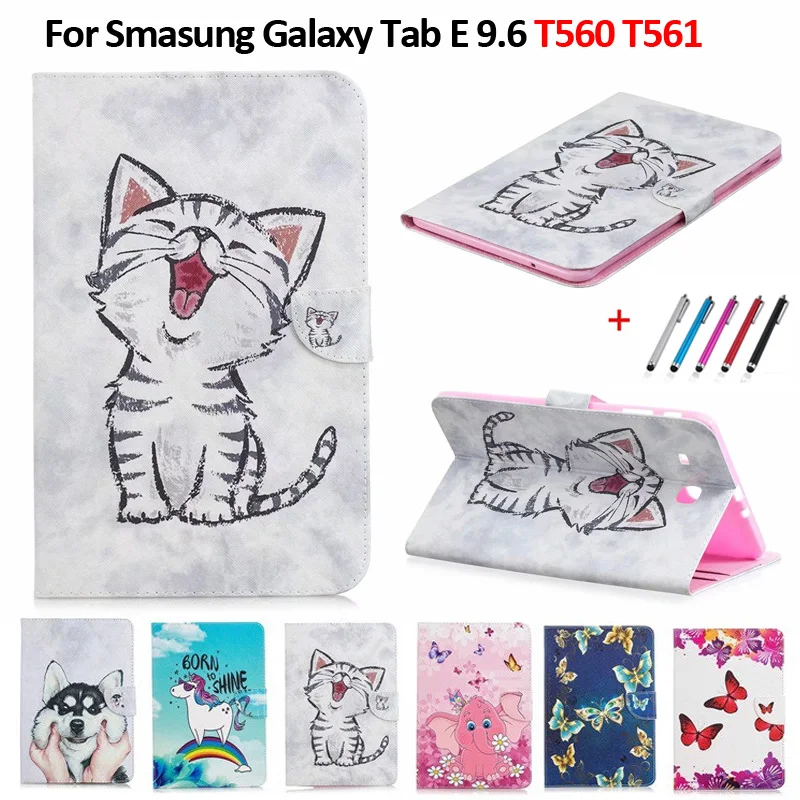 Чехол для Smasung Galaxy Tab E 10. 0 T560 SM T561 чехол планшета с милым котом единорогом щенком