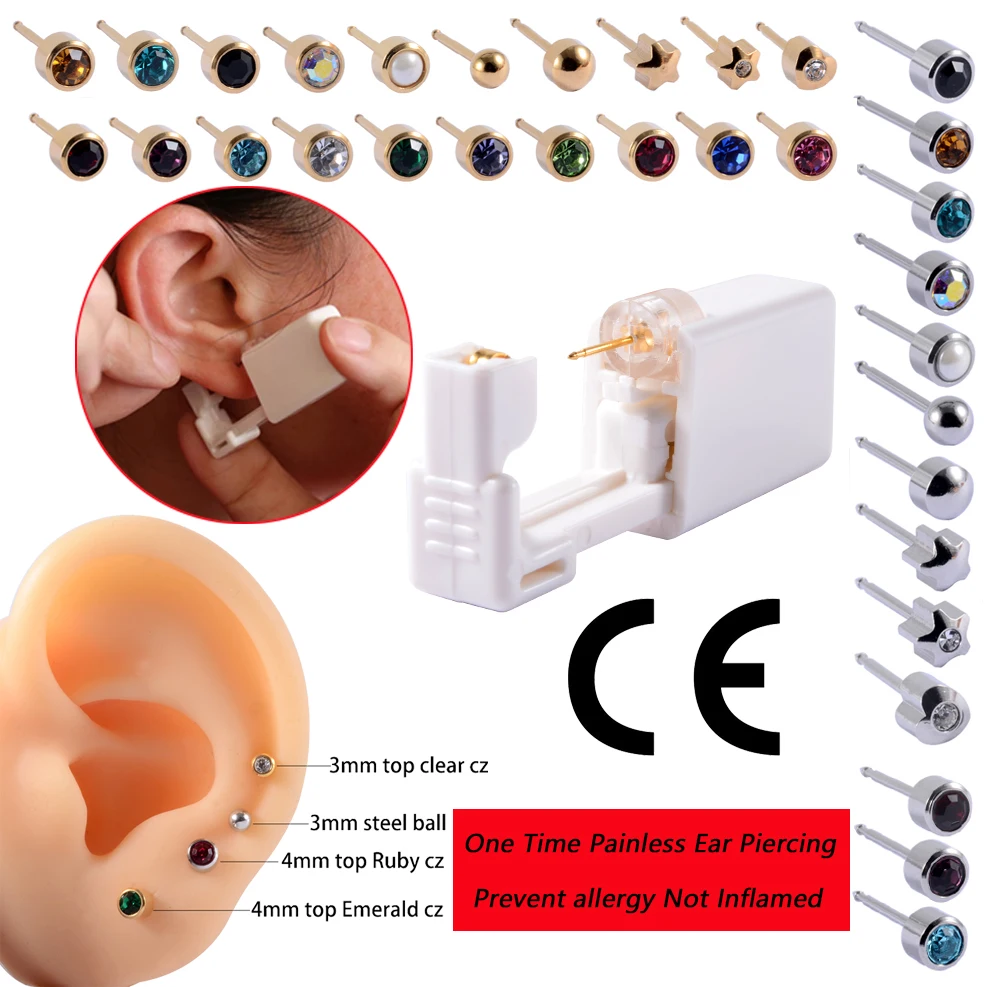 Disposable Ear Piercing Units Piercing Gun Tool Kit No Cross-Infection for  Sensitive Ears - China Jewelry and Earrings price