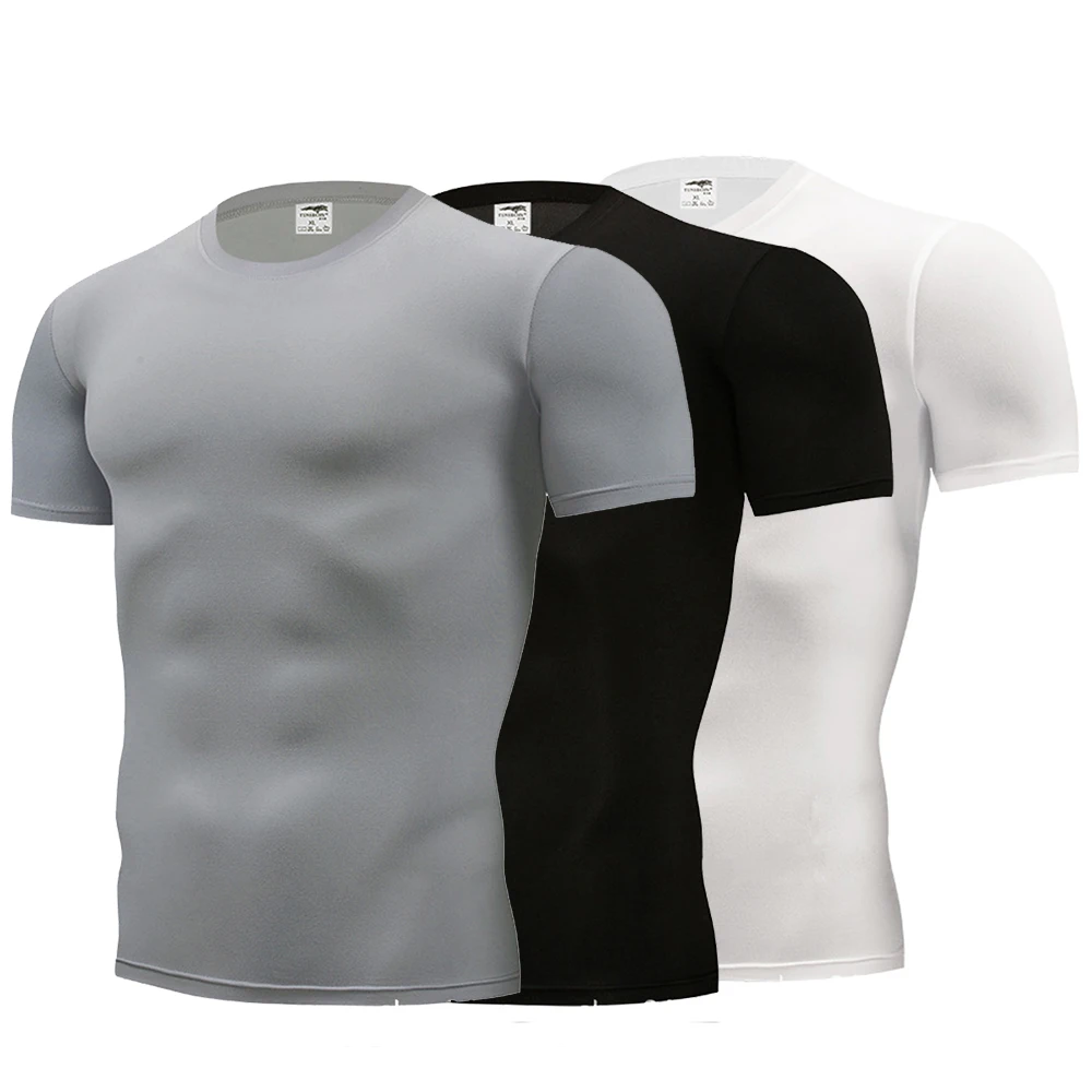 Летние мужские футболки для спорта на открытом воздухе однотонные футболки с короткими рукавами дышащие быстросохнущие походы, кемпинг, катание на веосипеде футболки