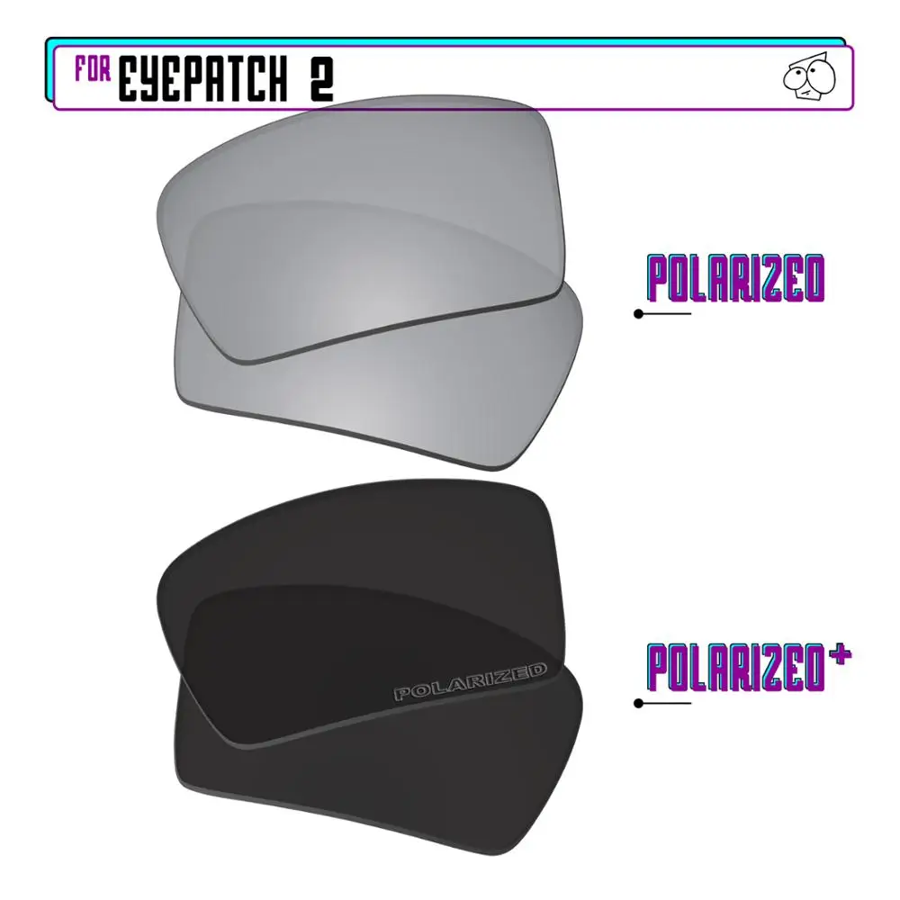 

EZReplace Polarized Replacement Lenses for - Oakley Eyepatch 2 Sunglasses - Blk P Plus-SirP Plus