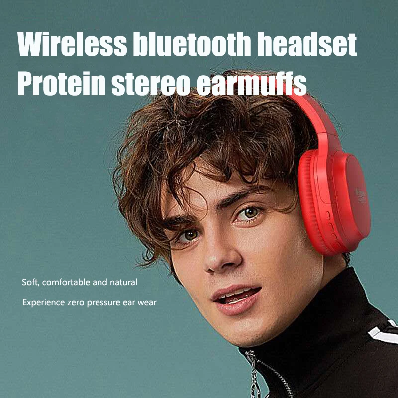 Wireless headset bluetooth headset appearance standby long multi mode heavy bass stereo sports game Android and Apple universal