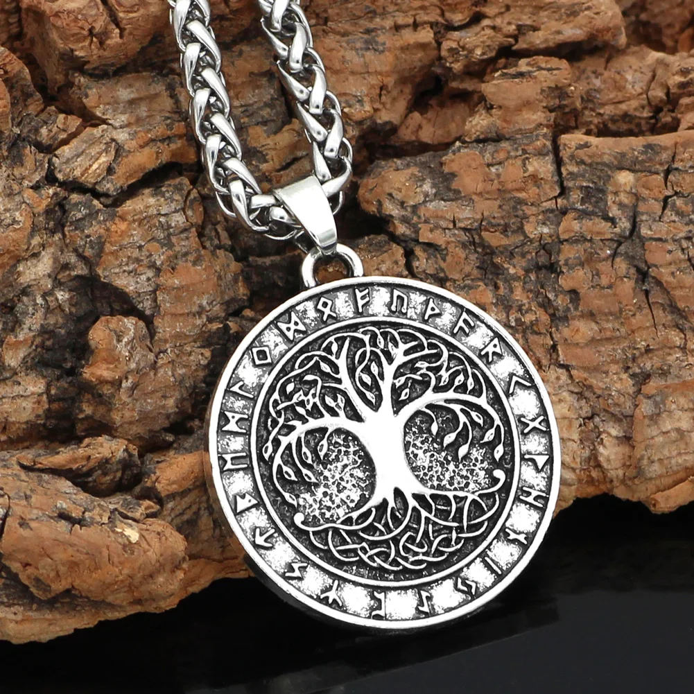 Ожерелье с кулоном norse Yggdrasill амулет викинга rune tree of life | Украшения и аксессуары