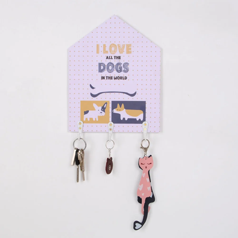 

Cartoon Illustration Coat Hook Cute Wall Mounted Living Room Nordic Style Hat Hanger Kindergarten Key Holder Home Decoration