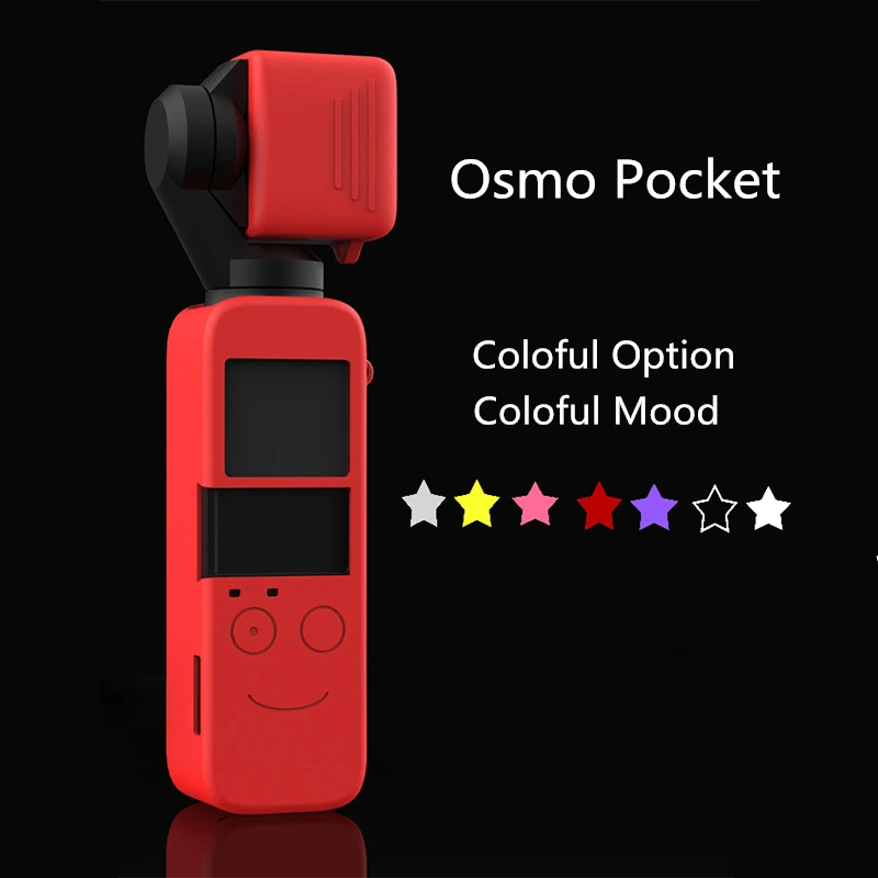 

DJI OSMO Pocket Handheld Gimbal Camera Soft Silicone Case Cover Skin Housing Shell Skid-proof Gimbal Accessories Candy Color