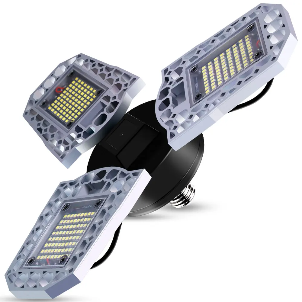 

Deformable Garage Light LED Lamp 60W 80W 100W LED Bulb E27 Lampada E26 LED Light 110V Waterproof Industry Outdoor Lighting 220V