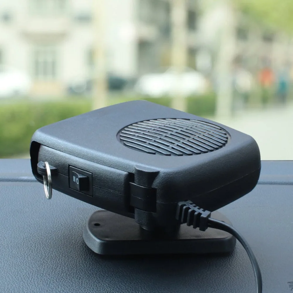 Car Heater 12V Car Heating Fan Electric Cold Warming Fan Heated on Dashboard Defroster Demister Winter Summer Electric Heater