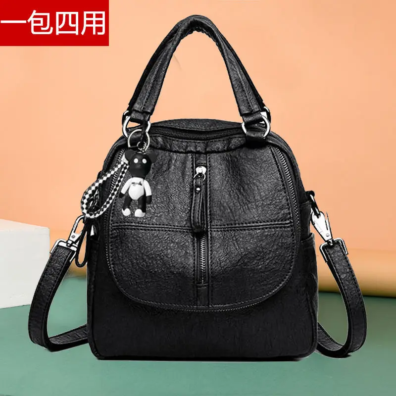 

Multi-functional WOMEN'S Bag Handbag Dual Purpose Backpack New Style Backpack Women's Retro Shoulder Bag ruan pi bao