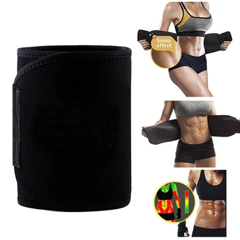 

Black Plus Size Women Neoprene Sweat Body Shaper Waist Belts Weight Loss Waist Trainer Trimmer Corsets Slimming Waist Cinchers