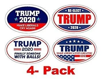 4 PackOval автомобиля Стикеры про Дональда Трампа толстовки с надписью «Make America Great для различных вещей