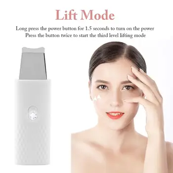 

Scraper Blackhead Remover 3 In 1 Ultrasonic Face Pores Cleaner Electric Beauty Instrument Facial Scrubber Deep Cleansing Tool