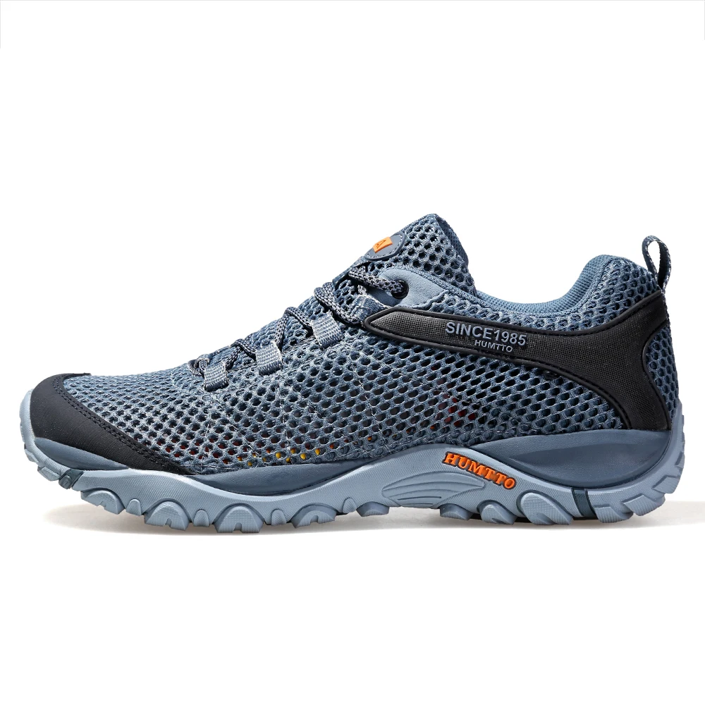 HUMTTO Summer Hiking Sneakers Men Breathable Outdoor Trekking Sport Water Shoes Climbing Walking Hiking Shoes