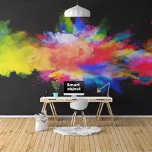 На заказ 3D Настенные обои ручная роспись красочные акварельные художественные абстрактные фоновые стены декоративная живопись