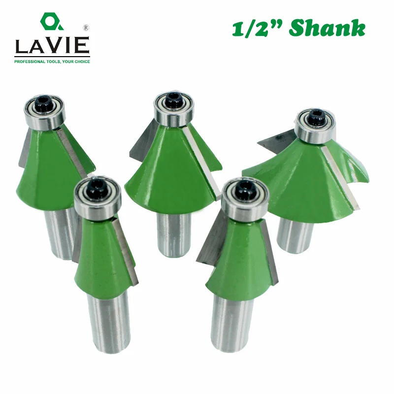 Фреза фасок LAVIE MC03233 с хвостовиком 1/2 дюйма 5 шт. 12 мм 11 25 15 22 30 45 градусов|Фреза| |