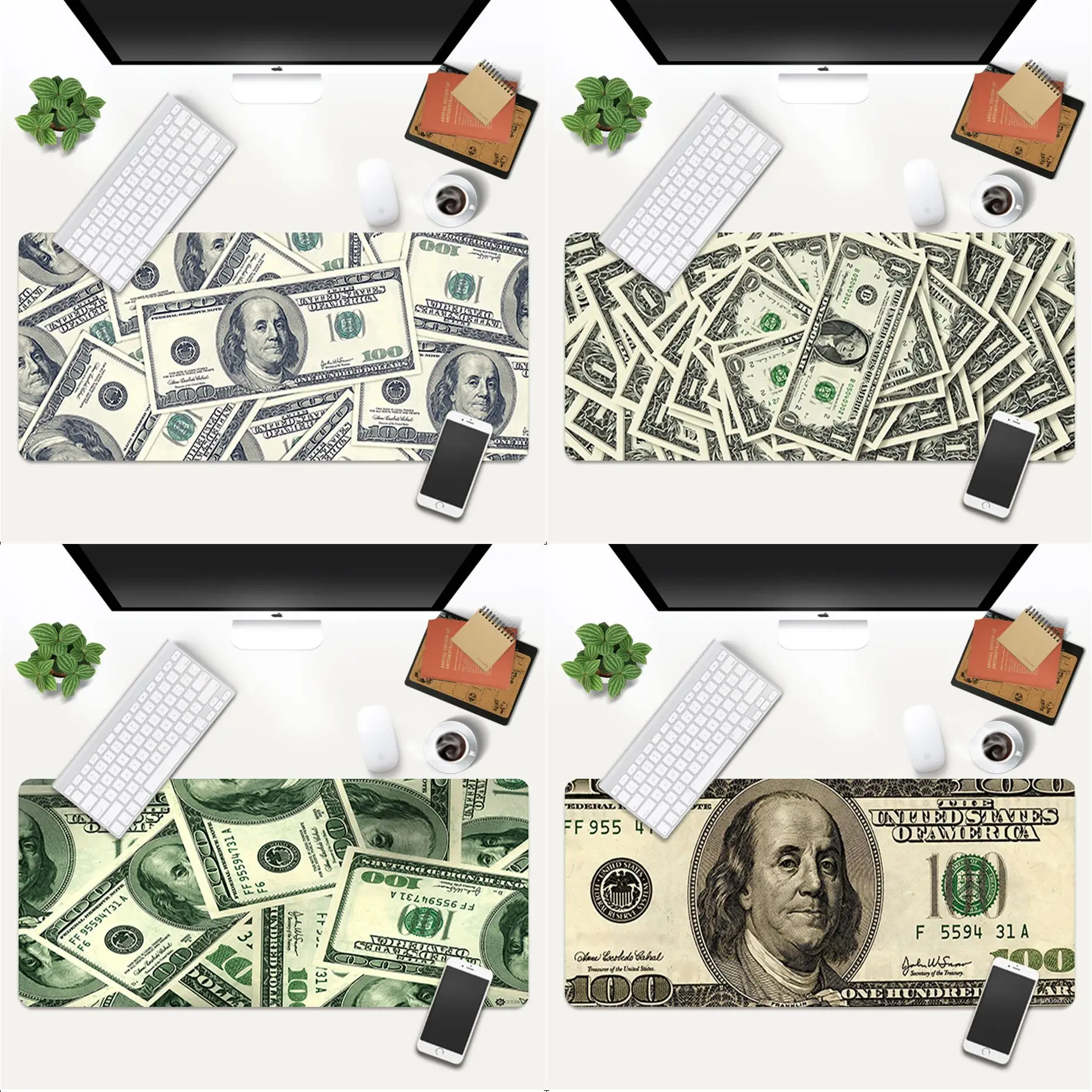 

MaiYaCa Cool New dollars bill Beautiful Anime Mouse Mat Gaming Mouse Pad Large Deak Mat 700x300mm for overwatch/cs go