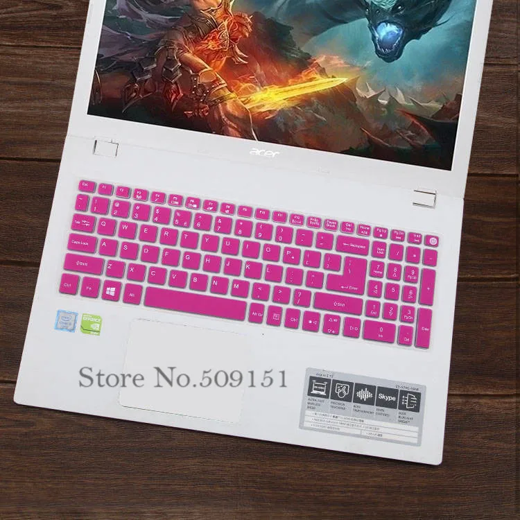 15,6 дюйма клавиатура силиконовая клавиатура защитная крышка для acer Aspire e15 E5-573G 532 522 V3-574 F5-572G VN7-592G T5000 TMP258 - Цвет: Rose