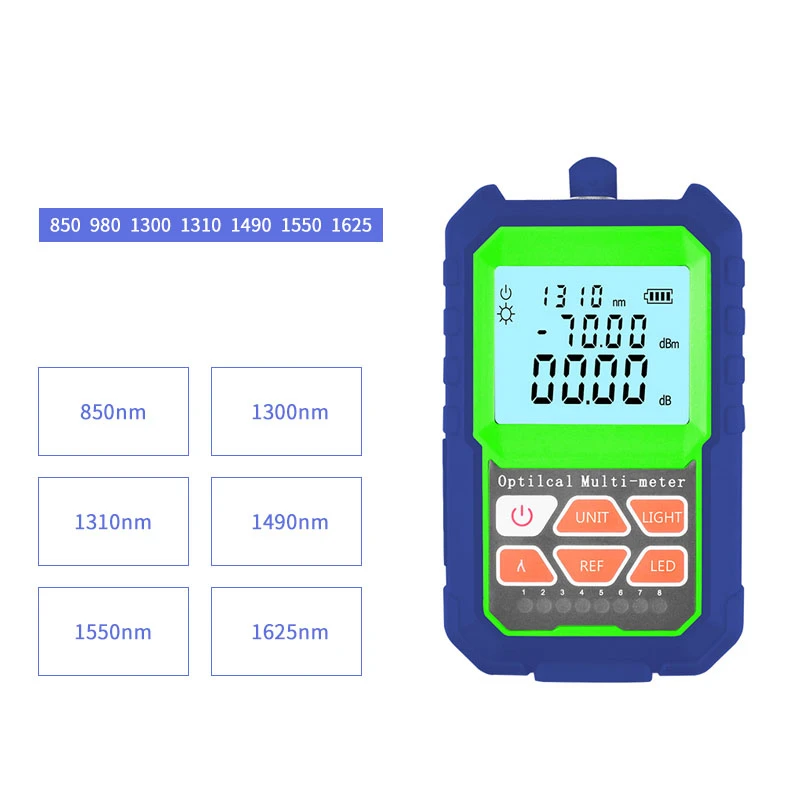 Optical Power Meter 2 IN 1 High Accuracy Optical Power Meter with RJ45 Fiber Tester Self 2